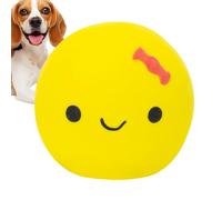 Dog Squeaky Egg - Squeak Cute Doll Shape, Latex Rubber Ball for Teething Play, Four-Color Chew Egg, Pet Toy Set with High Elasticity, Small Dog Accessory for Interactive Fetch and Mouth Care