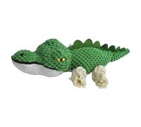 Dog Squeaky Toy Interactive Crocodile Stuffed Animal Chewer | Chew Resistant Teasing Toys for Indoor Outdoor Travel Pool Park Yard Bedroom Garden Play Training Family Time