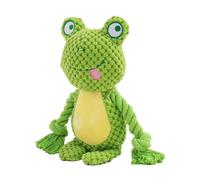 Dog Squeaky Toy, Pet Teething Rope Doll, Tug-of-War Pet Squeaky Chewing Rope Doll for Aggressive Chewers, Stress Relief, Exercise, Training, Entertainment