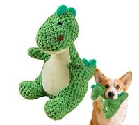 Dog Squeaky Toy - Plush Dinosaur For Chewers, Tough Teething Puppies | Indestructible Chew Calming And Stimulation, Interactive Training Aid Aggressive Chewer Dogs, Outdoor Indoor Use In Yard, Park, B