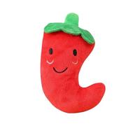 Dog Squeaky Toy - PP Cotton Flannel, Chili Shape Toy, Dog Teether Toys | Interactive Dogs Toys For Indoor, Outdoor, Home, Park, Beach, Lawn, Garden, Walking, Teeth Grinding, Training, Companionship
