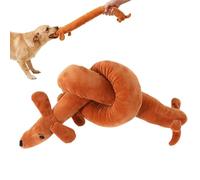 Dog Squeaky Toys Dachshund Shape Interactive Fun Cute Companion