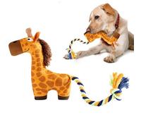 Dog Squeaky Toys, Soft Plush Dog Toys For Poodle Bulldog Senior, Plush + Oxford Cloth Funny Stuffed Chew Toys For Enrichment And Play, Great For Indoor Outdoor Travel Camping Pet Engagement