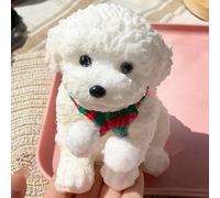 Dog Squishy Squeeze Toys, 5" Kawaii Toy Stress Balls Taba Animal Puppy Relief Stretch and Toys Gifts for Aldults (White)