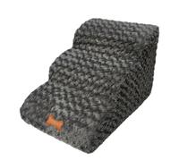 Dog Stair Ladder - Folding Pet Steps for Small Dogs and Cats, Soft Foam Stair Railing | Non Slip Climbing Aid for Sofa Access, Ladder