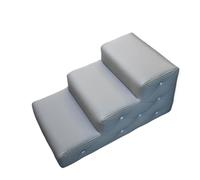 Dog Stairs, Animal Ramp Bed For Couch Sofa, Sponge Padded Wood Non-Slip Sturdy Pet Steps(Grey,69x40x33cm)