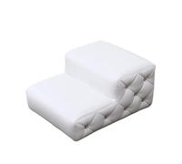 Dog Stairs, Animal Ramp Bed For Couch Sofa, Sponge Padded Wood Non-Slip Sturdy Pet Steps(White,50x40x24cm)