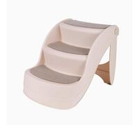Dog Stairs Foldable Dog Stairs 3 Steps for Small Dogs and Cats to Get on High Beds, Couch or Car, Provides Support