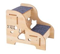 Dog Stairs for Bed - Non-Slip, Sturdy and Durable Wooden Steps - Sturdy Pet Bed Steps - for Indoor and Outdoor Use, Living Room, Couch, Sofa, Furniture, Bed Side, Car, Seniors, Elderly
