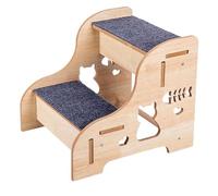 Dog Stairs for Bed,Wooden Non-Slip Heavy-Duty Ramp - Sturdy Pet Steps Supports,for Climbing, Senior, Elderly, Puppy, Bedroom, Couch, Sofa, Bedside, Furniture, Car, Indoor, Outside