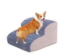 Dog Stairs for High Bed and Couch, Non-Slip Pet Steps with Machine Washable Fabric Cover, 2/3/4 Steps for Small and Elderly Dogs and Cats