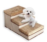 Dog Stairs for Small Dog Old Pet Cat,Pet Steps with Removable 3-Steps Storage for Couch,Pets Stairs to Bed Puppy Ramp Pets Ladder Steps for High Sofa