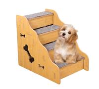 Dog Stairs - High Density Foam Ramp, Non-Slip Climbing Pet Steps with Removable Washable Cover, Sturdy Animal Support Ladder, Ideal for Indoor Bedroom Sofa Window Living Room RV