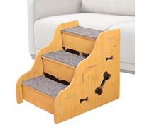 Dog Stairs - High Density Foam Ramp, Non-Slip Climbing Pet Steps with Removable Washable Cover, Sturdy Animal Support Ladder, Ideal for Indoor Bedroom Sofa Window Living Room RV