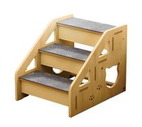 Dog Stairs | Non-Slip Pet Ramp | 3 Step Dog Bed Steps | for Sofa, Puppy, Cat, Apartment, Balcony, Terrace, Garden
