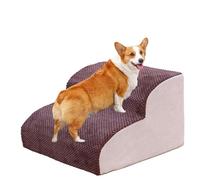 Dog Stairs Non-Slip Pet Steps for High Bed and Couch, Machine Washable Fabric Cover, Perfect for Small and Elderly Dogs and Cats, Available in 2/3/4 Steps