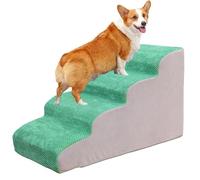 Dog Stairs Non-Slip Pet Steps for High Bed and Couch, Machine Washable Fabric Cover, Perfect for Small and Elderly Dogs and Cats, Available in 2/3/4 Steps
