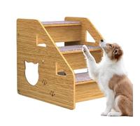 Dog Stairs & Steps | Portable 3-Step Dog Steps For Medium/Small Dogs, Old Cats,Portable Dog/Cat Ladder, Wood Construction For High Beds Sofa