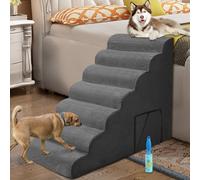 Dog Stairs & Steps Ramps for High Beds 30-36 inches High Tall, LitaiL 30inch 7 Steps Pet Stairs/Steps for High Beds Large Dogs, Non-Slip Dog Ramps for Small Dogs, for Older Cats