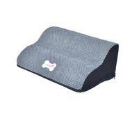 Dog Stairs Two Steps Puppy Ramp Pet Steps Non-Slip Surface Washable Velvet Cover Gentle for Small Dogs Bedroom, Gray
