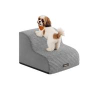 Dog stairs with gentle slope and anti slip design, 2 Steps(40L x 40W x 30H cm) / Dove Grey
