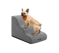 Dog stairs with gentle slope and anti slip design, 3 Steps(57L x 40W x 40H cm)