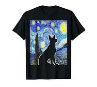 Dog Starry Night Van Gogh Funny Dog Lover T-Shirt