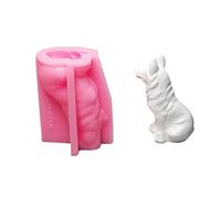 Dog Statue Silicone Moulds for Candle Soap Home Decoration Making Fondant Silicone Mould Cement Plaster Mould