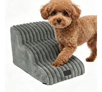Dog Steps for Bed, 3-Step/2-Step Non-Slip Dog Stairs, High Density Foam Pet Stairs, with Removable Washable Cover, for Puppy, Small Animals