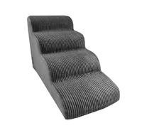 Dog Steps for Bed | 4-Tier High Density Foam Pet Stairs for Couch - Flexible Dog Steps for High Sofas, Beds, Breathable Pet Stairs for Climbing on the Couch