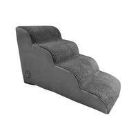 Dog Steps for Bed, Cat Stairs Made of High Density Foam with 4 Steps, Flexible Dog Steps for High Sofas, Beds, Breathable Pet Stairs for Climbing on the Couch