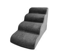 Dog Steps for Bed, Cat Stairs Made of High Density Foam with 4 Steps, Flexible Dog Steps for High Sofas, Beds, Breathable Pet Stairs for Climbing on the Couch