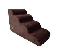 Dog Steps for Bed, Cat Stairs Made of High Density Foam with 4 Steps, Flexible Dog Steps for High Sofas, Beds, Breathable Pet Stairs for Climbing on the Couch