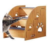 Dog Steps for Bed | Dog Steps Pet Stairs, Dog Bed Stairs, Dog Steps Ramp, Indoor Pet Stairs Dog Steps | Dog Bed Steps, Dog Stairs Pet Steps for High Bed Climbing, Wooden Cat Stairs, Pet Supplies