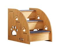 Dog Steps for Bed | Dog Steps Ramp Indoor Pet Stairs,Non-Slip Cat Stairs, Pet Steps Dog Stairs Wooden, High Bed Climbing Dog Bed Steps, Pet Supplies