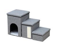 Dog Steps For Sofa | Dog Stairs With Storage Foldable Trunk Organizer Pet Ladder Storage Box Multifunctional Soft Plush Cushions Spacious Flats Climbing Resting Playing Elderly Dogs Cats Sofa Bed