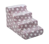 Dog Steps - Non-Slip, Detachable Pet Stairs | soft dog steps for puppies kittens, high-density foam stairs for bed couch, washable removable cover, indoor pet ladder for living room study bedroom