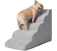 Dog Steps Stairs for Bed, 3 Step Pet Stairs,Dog Slope Stairs,Portable Dog Ladder with Non-Slip Bottom,Extra Wide Pet Steps for Small Older Injured Dogs Cats(L)