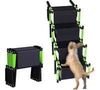 Dog Steps Stairs for Bed, 4 Step Pet, Foldable Ramp for Car, Ladder for Trunk,Lightweight And Collapsible