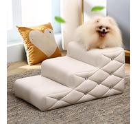 Dog Steps Stairs for Bed, Animal Ramp For High Bed Couch & Cage, Leather Pet Stairs For Large Dogs 150 Pounds, 16In Wide Dog Step Ladder(#1,69x40x33cm)