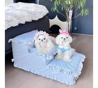 Dog Steps Stairs for Bed, For Small Dogs Boy Girls, Little For Side Of Bed/Living Room Couch/High Sofa, Soft Foam For Dogs And Cats(4 Step 80x40x40cm)