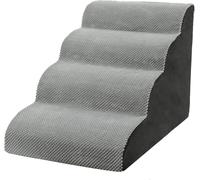 Dog Steps Stairs for Bed, Non Slip Pet Ramp,Washable Lightweight with High Density Expand Immediately Foam,Extra Wide Deep Dog Steps for High Beds And Couch(XL)