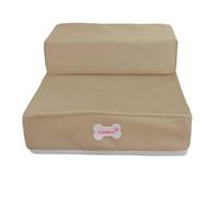 Dog Steps Stairs for Bed, Non-Slip Pet Stairs, Dog Steps for Bed, Folding Dog Stairs, 2 Steps Dog Ramp for Sofa with High Density Foam and Removable Cover, 47 * 39 * 20