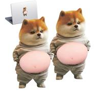 Dog Stickers - 2 Pieces Funny Animals Stickers 3D | Cute Dog Stickers Funny Decals for Home, Office, Notebooks, Diaries, Birthday
