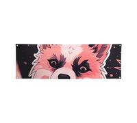 Dog Stickers Banner Personalized Large Banners for Lndoor Outdoor Party Signs With Four Metal Round Holes Banners Sign for Business Party Decoration