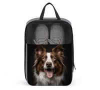 Dog Sticking Out Tongue Shoe Bag Shoe Bags for Travel Waterproof Shoe Bag Shoes Storage Organizer with Zipper & Handle Sneaker Bag Shoe Pouch, style, One Size, Shoe Bags for Travel