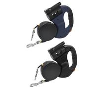 Dog Strap - Duo Split Lead Attachment, 6.5x1.57in Pet Shock Absorb, Controlled Two Pet Walking Twin Minimizing Support with Pull Reduction, Adjustable Handle, Daily Exercise Outdoor Training