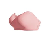 Dog Straps Sexy Wrap Bra Back Ribbon Gathering Strapless Anti Falling Anti Shedding Women's Lingerie Bodysuit Dressed, Pink, L