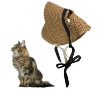 Dog Straw Hat | Small Dog Sun Hat Dog Cooling Hat Cat Sun Hat - Cat Sombrero, Dog Sun Hat for Cat, Small Dogs, Cats Lovers, Summer, Walking