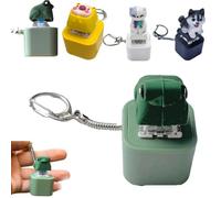 Dog Stress Relief Toys Keychain With Colorful Lights Adult Stress Reliever Anxiety Sensory Frog Toy Sound Button Fun